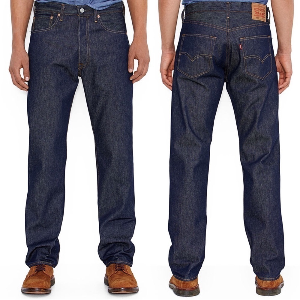 Levi’s • 501 Original Shrink To Fit jeans mid rise straight leg rigid denim